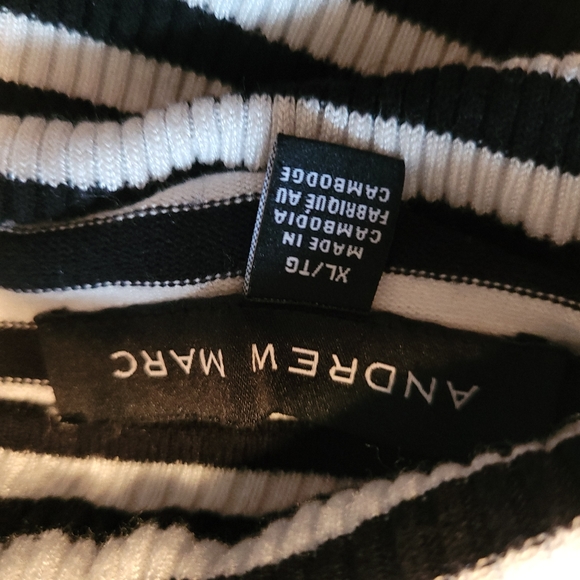 Andrew Marc striped turtle neck sweater size XL - Picture 10 of 11